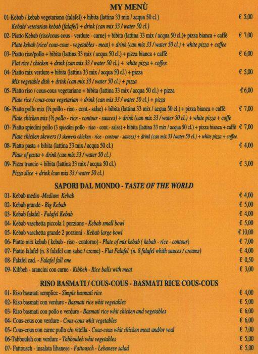 Menu di Pizza Design 