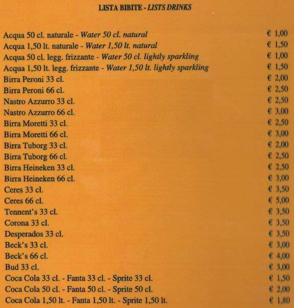 Menu di Pizza Design 