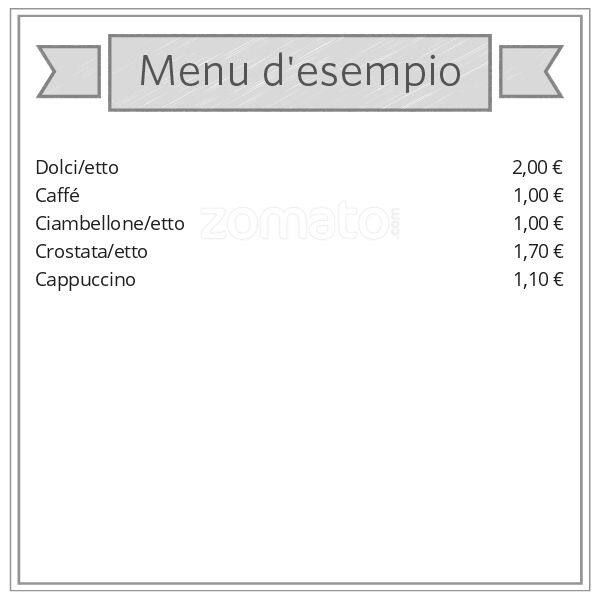 Menu di Dolceria Dell'Orso 