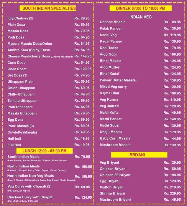 Ginger & Garlic Menu, Menu for Ginger & Garlic, Brookefield, Bangalore