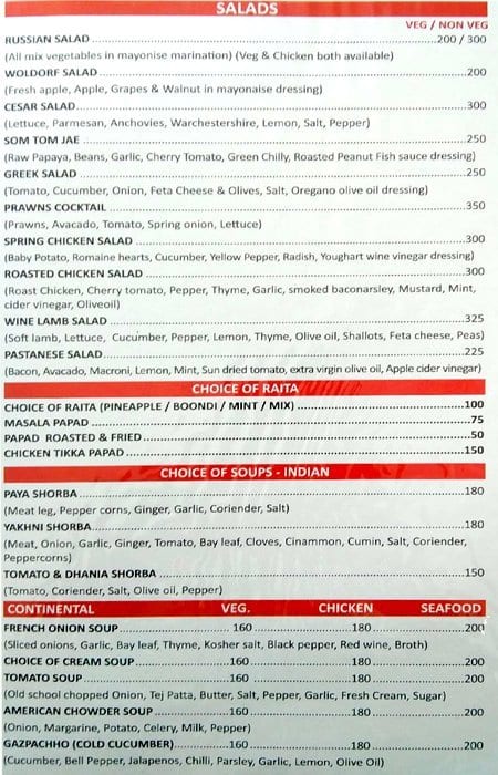 Temptation Restuarant Menu, Menu for Temptation Restuarant, Hinjawadi ...