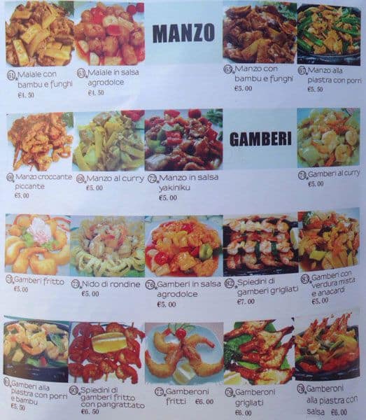 Menu di Bambù Restaurant 