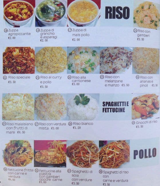 Menu di Bambù Restaurant 