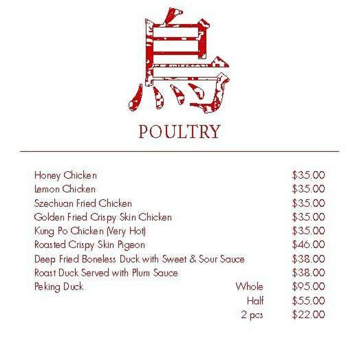 Menu At Lucky Chan Restaurant Southbank Crown Casino