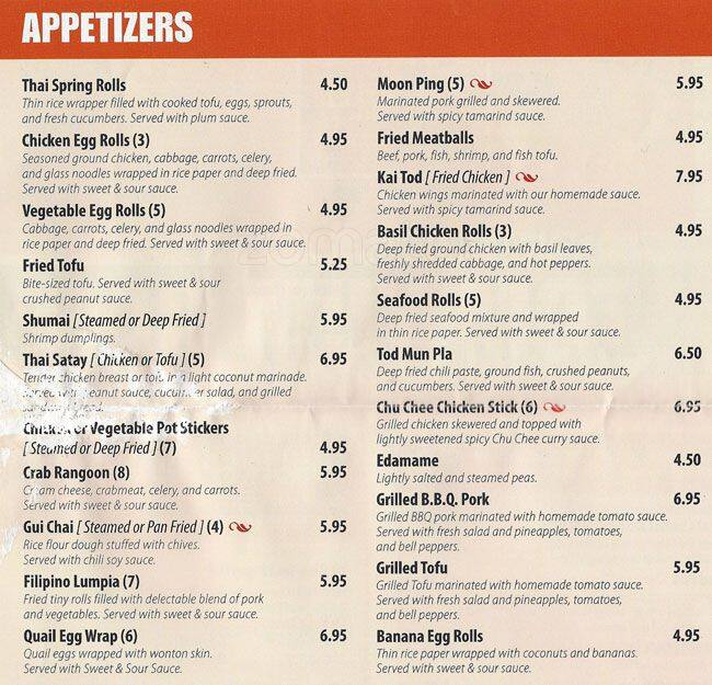 Tom Yum Cafe Menu, Menu for Tom Yum Cafe, Lakeview, Chicago Urbanspoon/Zomato