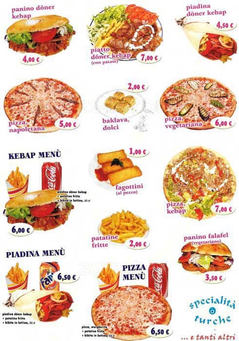 Menu di Aksaray Istanbul Kebap 