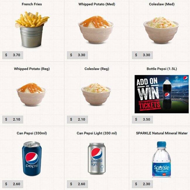 KFC メニュー