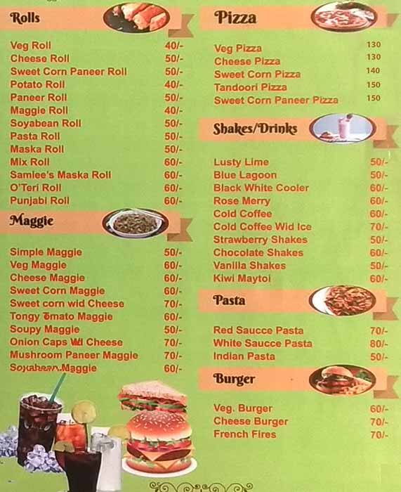 Menu at THE sandwich hub, Gwalior, Opposite Bank Of Baroda