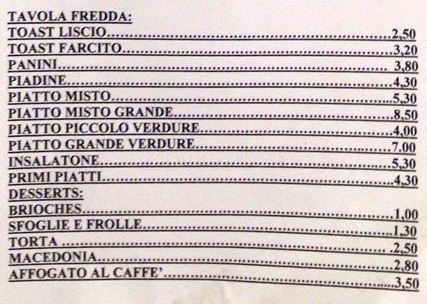 Menu di Mix Bar 