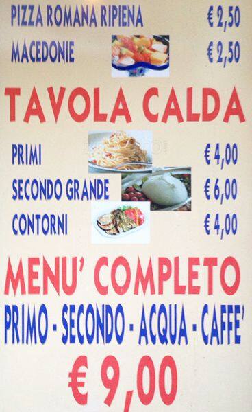 Menu di Bar Shakespeare 