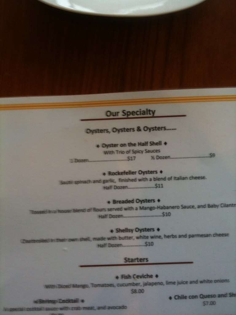 Shellsy Oyster Bar Menu, Menu for Shellsy Oyster Bar, University/Kern