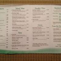 Green Papaya Thai Restaurant Menu