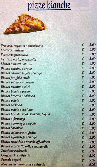 Speisekarte von Da Massimo er Core de Roma pub & Bar, ROM