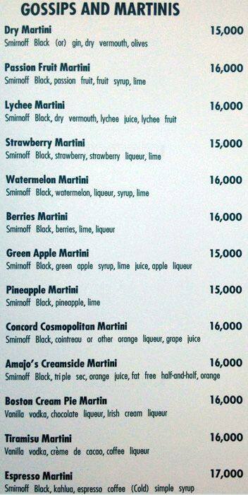 Rural menu