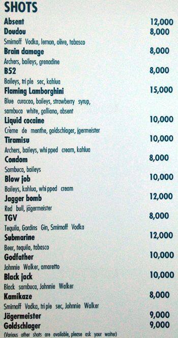 Rural menu