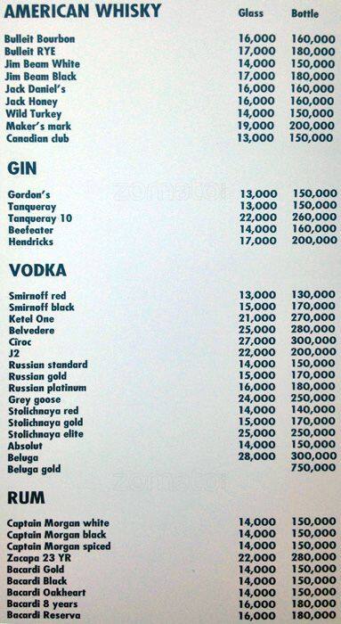 Rural menu