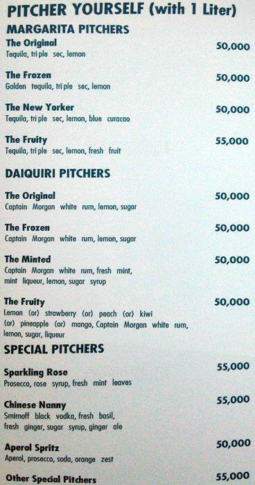 Rural menu