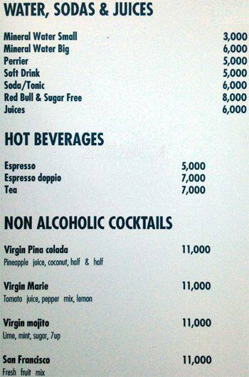 Rural menu