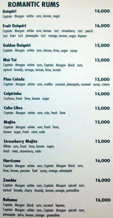 Rural menu