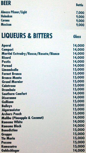 Rural menu