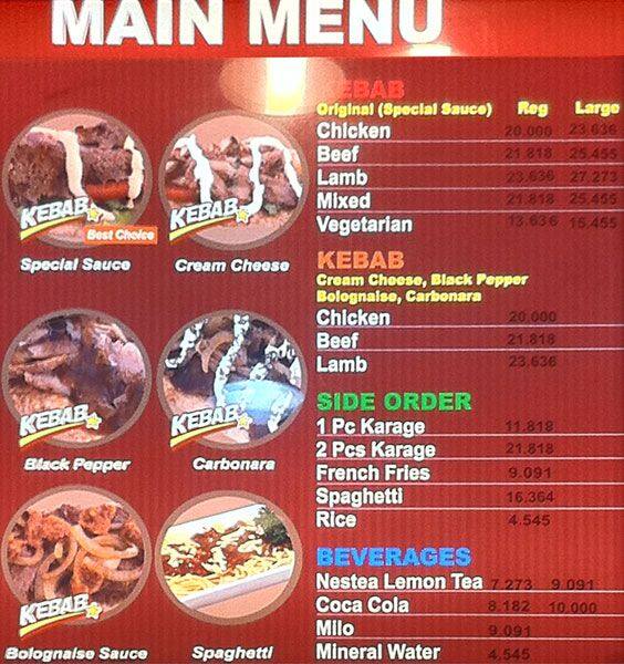 Doner Kebab Menu, Menu for Doner Kebab, Tanjung Duren, Jakarta Zomato