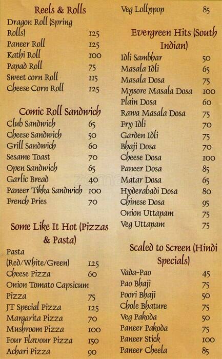 Jaipur Talkies menu