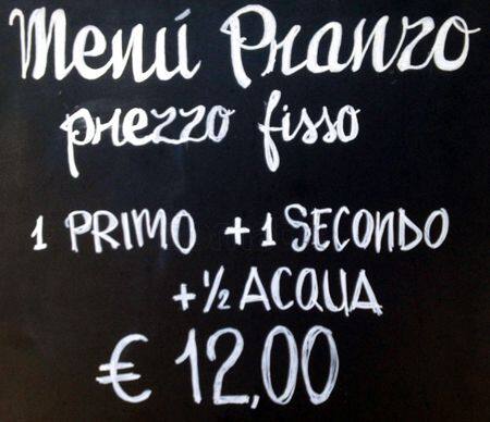 Menu di Veg and Wine (già Taverna Vegetariana) 