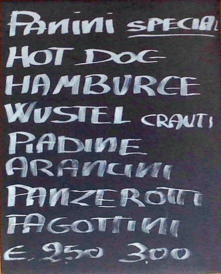 Menu di Nuovo Forno Ortica 