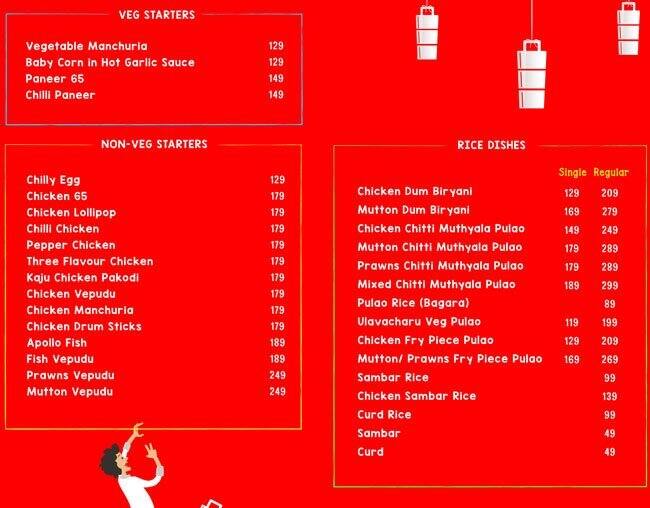 Quick Pick Menu, Menu for Quick Pick, Gachibowli, Hyderabad Zomato