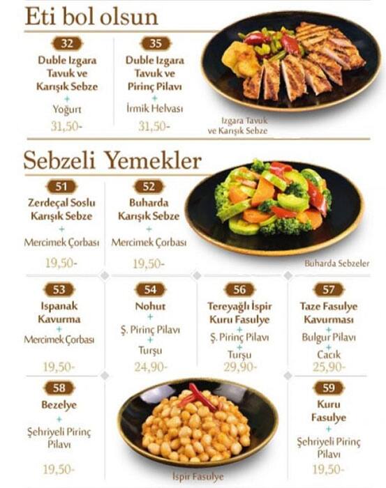 adile sultan ev yemekleri menu