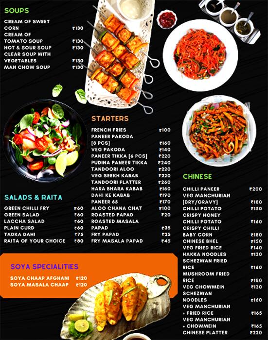 Kravers Kitchen menu