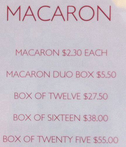 Nadège menu