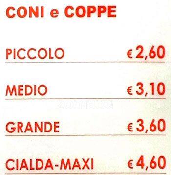 Menu di Algida Store 