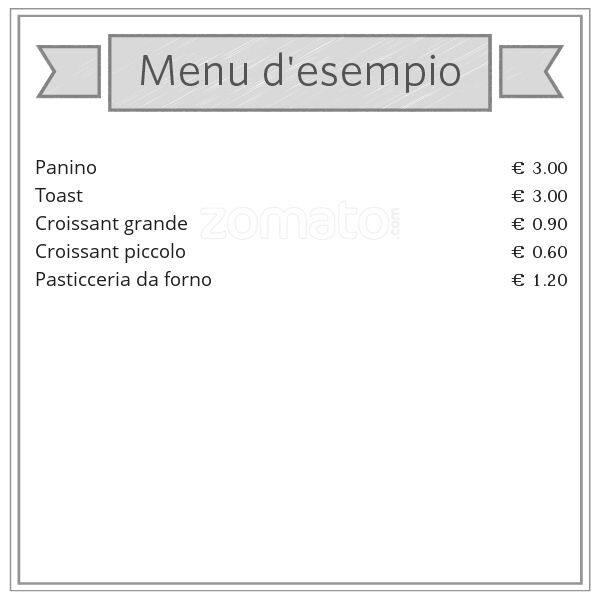 Menu di Caffè Vecchia Milano 