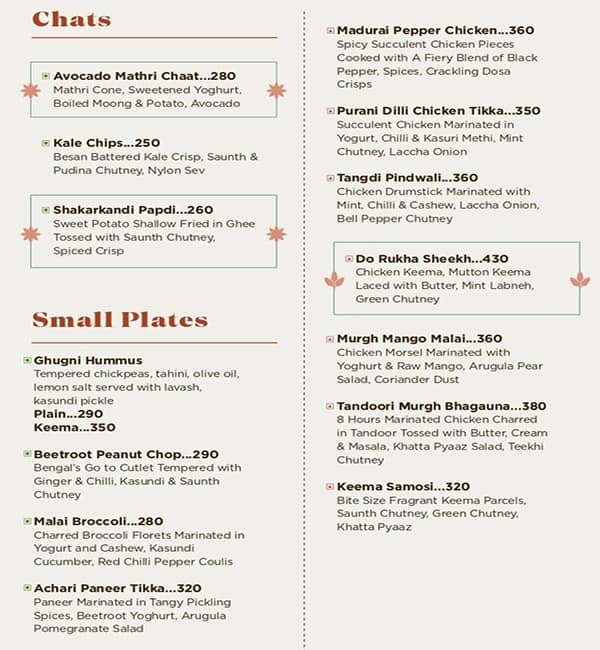 Menu of Jugni Kitchen & Bar, Koramangala 5th Block, Bangalore