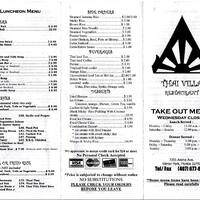 Thai Villa Menu Menu For Thai Villa Winter Park Orlando