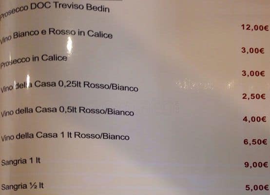 Menu di Ristorante Unico Cinese Giapponese Sudamericano 