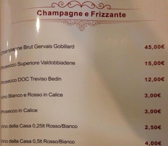 Menu di Ristorante Unico Cinese Giapponese Sudamericano 