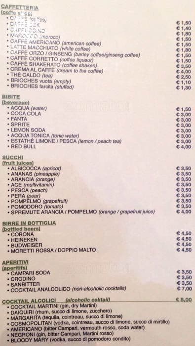 Menu di Bagalà 