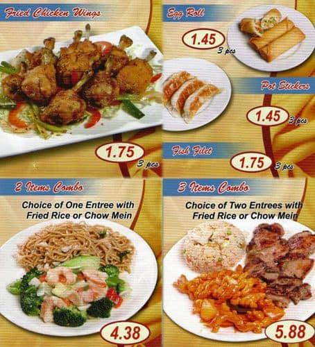Frannie Express menu