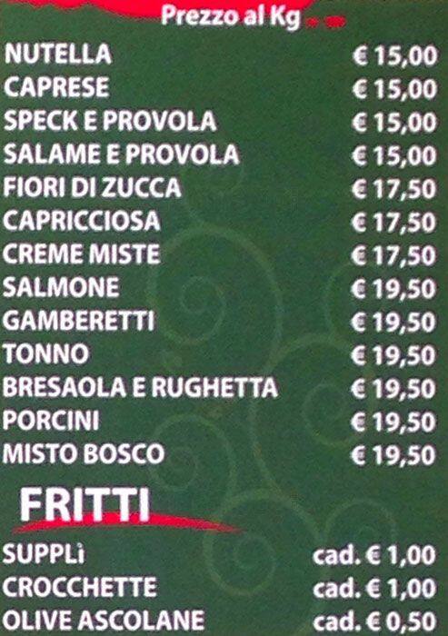 Pizzamò меню