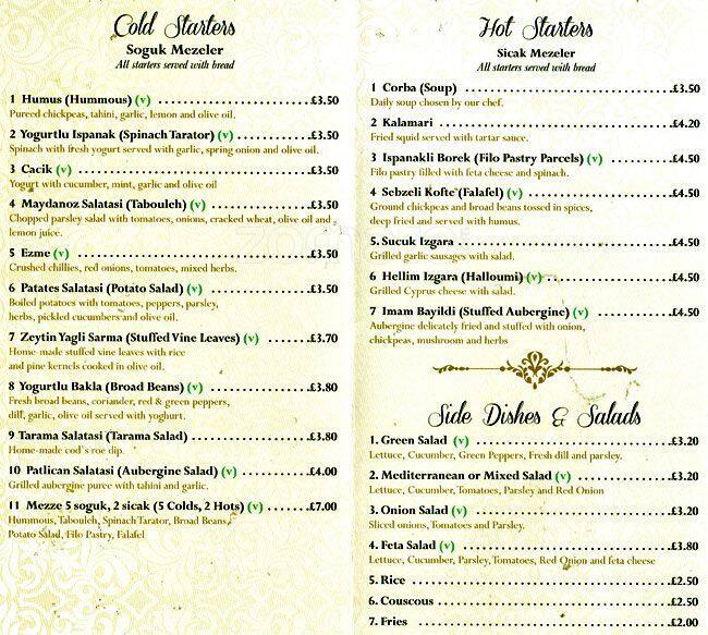 lara restaurant menu menu for lara restaurant chiswick london