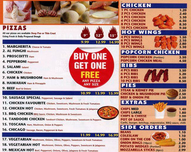 Broadway Fried Chicken and Pizza Menu Zomato UK