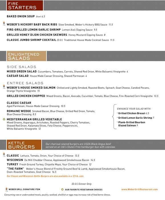 Menu at er Grill Restaurant, Richmond Heights