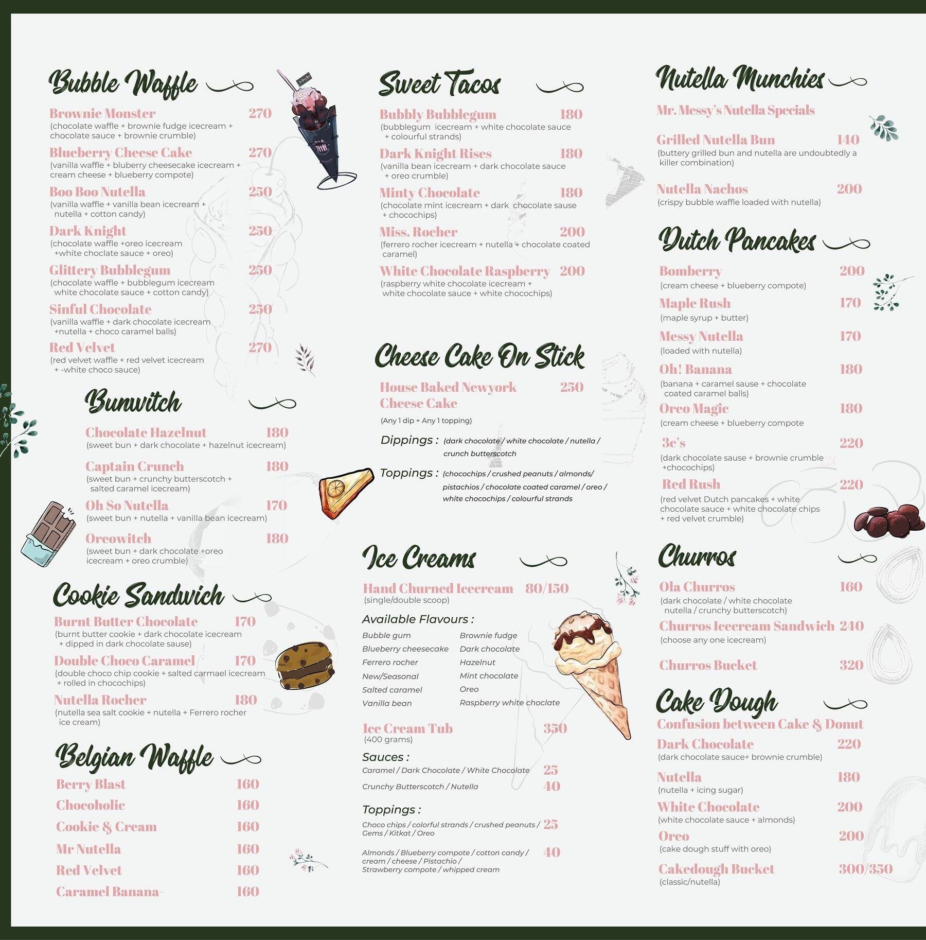 The Messy House Dessert Bar & Cafe Menu Zomato