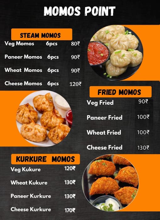 Menu of Momos Point, Nikol, Ahmedabad