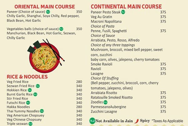 Utsav Restaurant menu