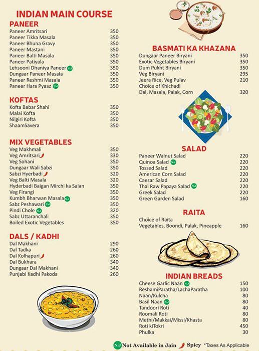 Utsav Restaurant menu