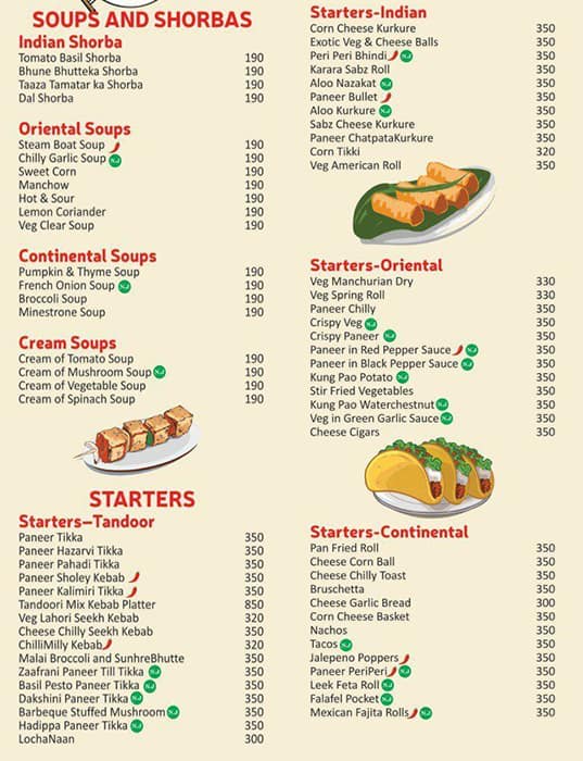 Utsav Restaurant menu