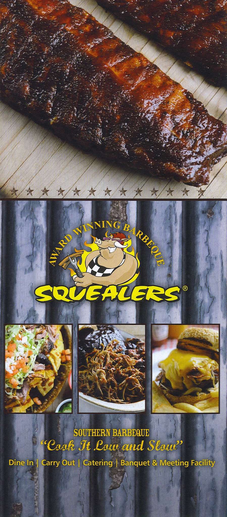 Squealer's Award Winning Barbecue Menu Urbanspoon/Zomato